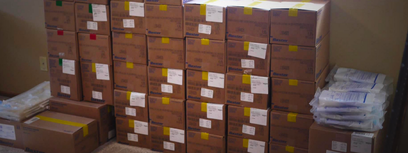 Boxes of renal care solution